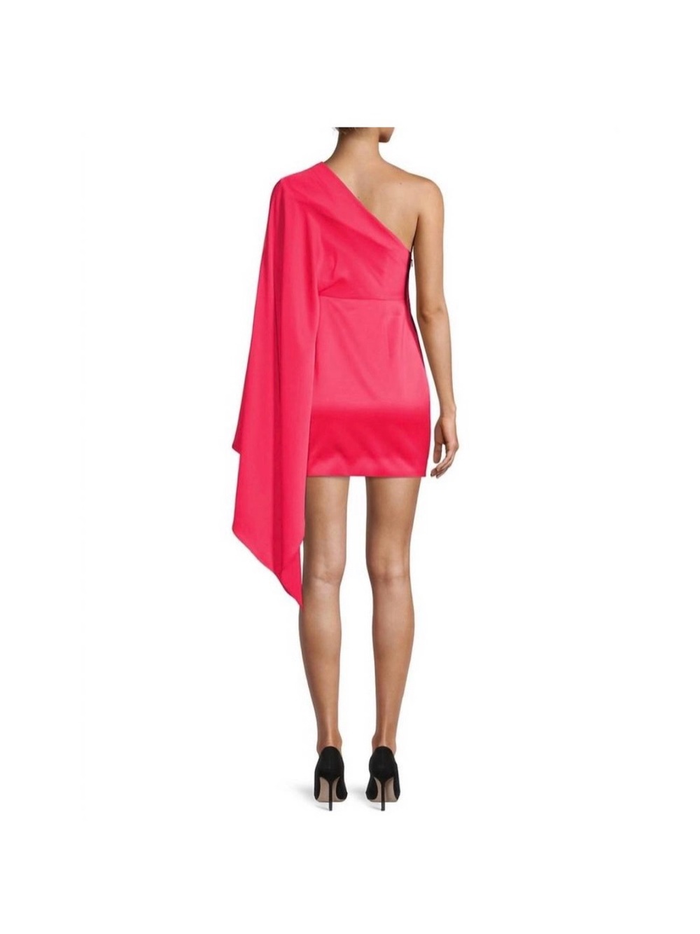 Significant OtherAsymmetric One-Shoulder Mini Dress in Hot Pink Size 6 - Picture 2 of 11